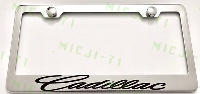 Cadillac Stainless Steel License Plate Frame Holder Rust Free #ad $10.25