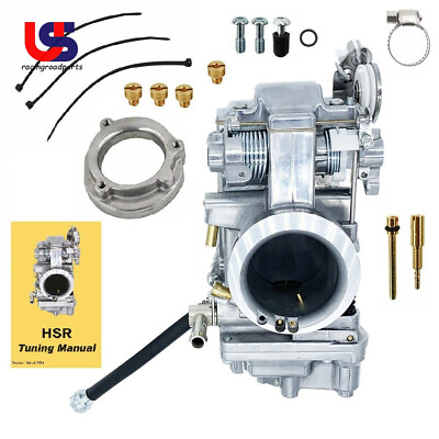 #ad Carburetor For Mikuni HSR45 45mm Harley EVO Twin Cam With Choke Cable CNC Filter $107.75