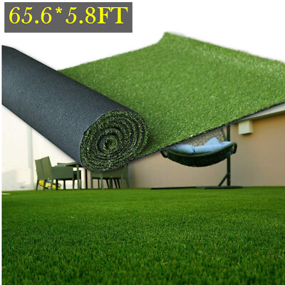 65x5.9 ft Artificial Grass Mat Synthetic Landscape Fake Lawn Pet Dog Turf Garden $203.05