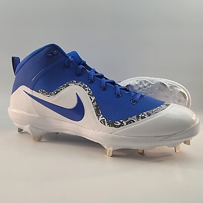 #ad Nike Air Force Mike Trout 4 Baseball Cleats Mens 13 Royal Blue White 917920 444 $26.78