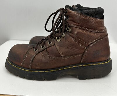 #ad Dr Martens Industrial Men#x27;s Ironbridge Size 12 Work Steel Toe Boots Brown GUC $75.00