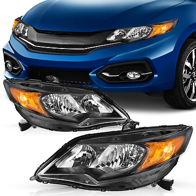 #ad For 14 15 Honda Civic Coupe 2Dr OE Style Halogen Headlights Assembly Pair $188.00