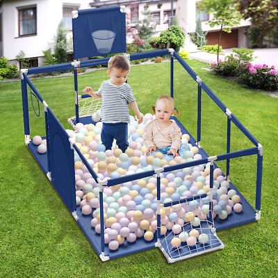 #ad Extra Large Baby Playpen Play Yard Outdoor Indoor Kids Activity Center Gate HOT $45.97