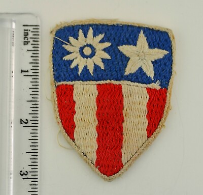 #ad Original WWII US Army Theater Made CBI Cotton Course Weave Patch $34.95