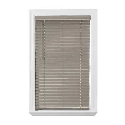 #ad 2quot; Cordless Faux Wood Horizontal Blinds Rustic Gray 29x64 $23.62