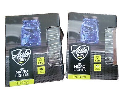 2 Auto Drive LED Micro Light 12 Ft Long 36 LED Lights 3 Modes Timer Fairie Light $5.00
