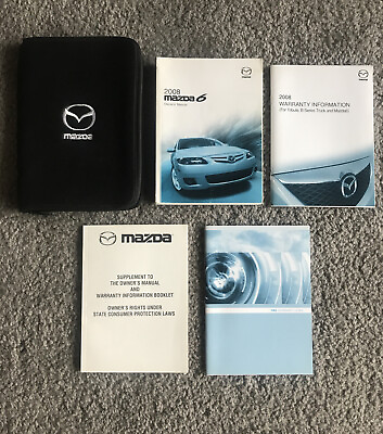 #ad 2008 08 Mazda 6 Owners Manual Guide * Complete Set * Mazda Six $24.99