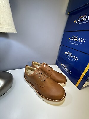 #ad Samuel Hubbard quot;Freequot; Tan Waxhide Leather Oxford Men#x27;s Casual Shoes Vibram Soles $80.00