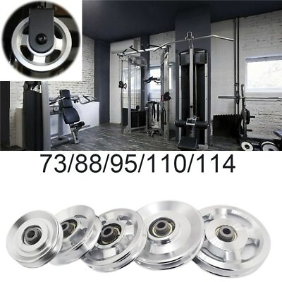 #ad Aluminum Alloy Bearing Pulley Wheel Cable Machine Home Gym Fitness Equipment NEW $13.96