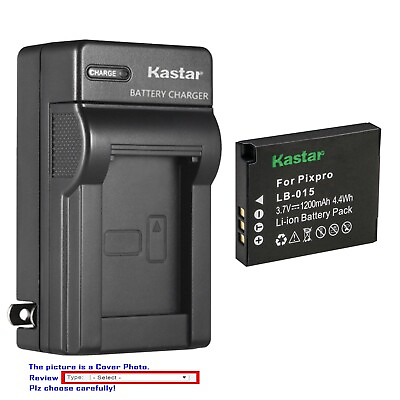 Kastar Battery AC Charger for Kokad Pixpro WPZ2 Rugged Waterproof Action Camera $6.49