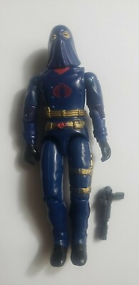 🔥🚨Vintage GI Joe Cobra Commander V2 1984 Hooded W Original Gun $74.99