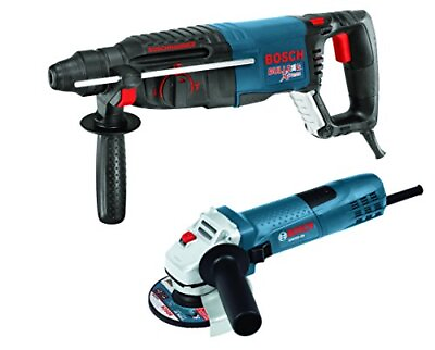 #ad Bosch 1quot; SDS plus Bulldog Xtreme Rotary Hammer 4 1 2quot; Small Angle Grinder Blue $299.00
