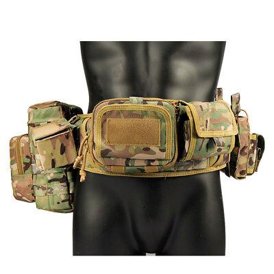 #ad Outdoor Multifunction Tactical Waist Pack Pouch Military Fanny Camping Belt Bag $66.98