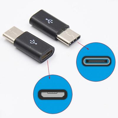 Hot USB 3.1 Type C Female to Micro USB Male Adapter Conne Converter G1E7 C5L6 $0.99