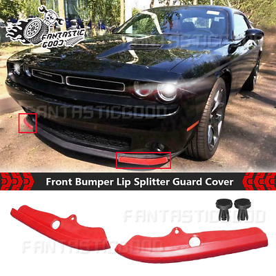#ad For Dodge Challenger R T Scat Pack Front Bumper Lip Splitter Spoiler Guard Cover $14.89