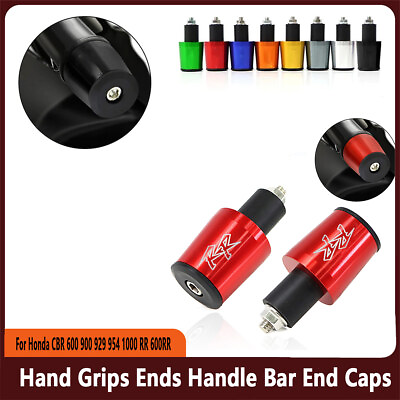 #ad Hand Grips Ends Handle Bar End Caps For Honda CBR 600 900 929 954 1000 RR 600RR $12.99