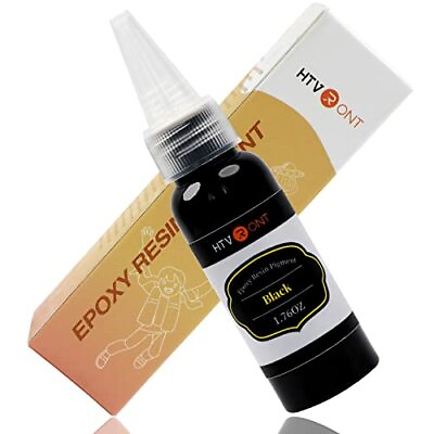 #ad Black Epoxy Pigment 1.76oz 50ml Black Resin Pigment Paste Higher Concentrated $10.83