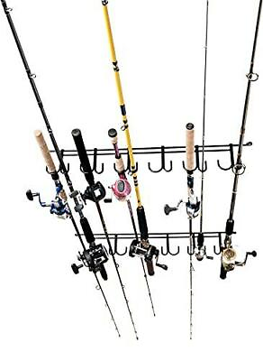 #ad Rack#x27;Em 7009 Overhead 12 Rod Fishing Rod Rack $30.59