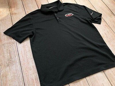 #ad Planet Nissan Owner First Embroidered Golf Polo Shirt Employee Large L Men Black $17.99