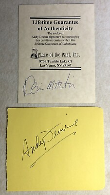 ANDY DEVINE Signed Autograph With Authenticity $82.63
