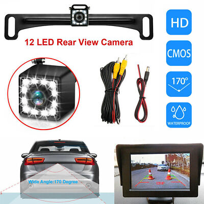 #ad 170° Car Auto Rear View Backup Camera Reverse HD Night Vision Waterproof Camera $11.91