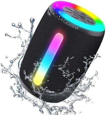 #ad Bluetooth Speaker IP68 Waterproof Portable Speaker with LED Lights 15W HD S... $29.99