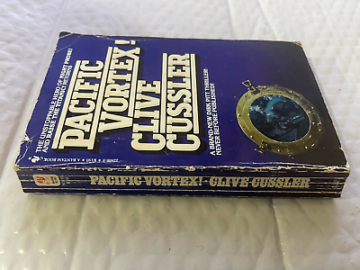 #ad Clive Cussler Pacific Vortex 1st Printing Keyhole Vintage Paperback $14.99