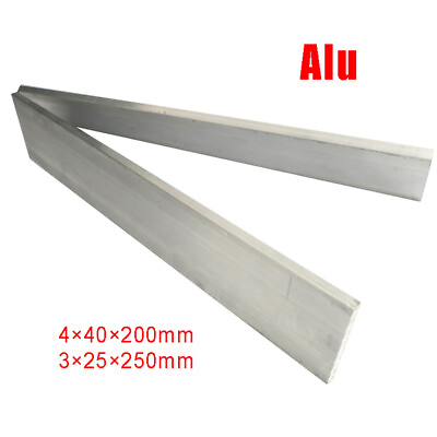 #ad Aluminium Flat Bar Plate Strip Size 4*40*200mm 3*25*250mm Aluminum Alloy Metal $4.29