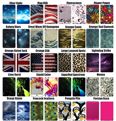 #ad Choose Any 1 Vinyl Skin Decal for Apple iPad Mini 1st 2nd 3rd 4th Generation $14.99