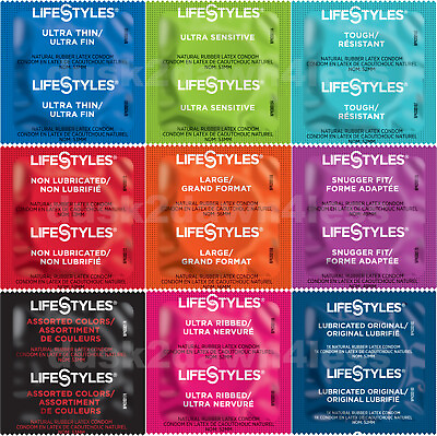 #ad Lifestyles Lubricated Latex Bulk Condoms Choose Style amp; Amount $12.95