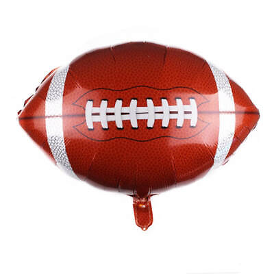 #ad Football Shape Mylar Foil Balloon Sports Themed Balloons Party Decorations $7.95