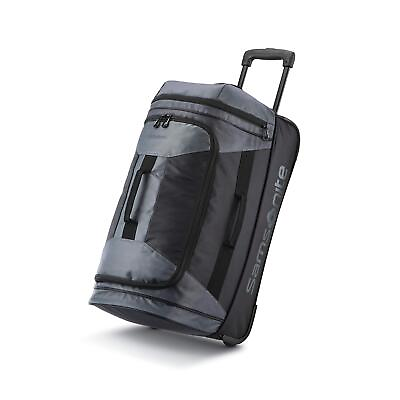 #ad Samsonite Andante 2 Wheeled Rolling Duffel Bag 22 Inch Riverrock Black $64.63