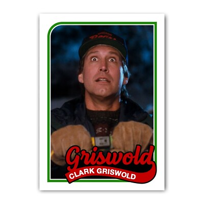 #ad Clark Griswold Christmas Vacation 1989 Style Trading Card Reprint Chevy Chase $6.99