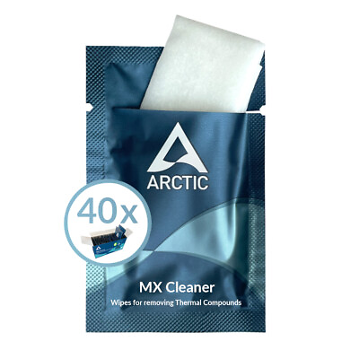 #ad ARCTIC MX Cleaner 40 pieces Cleaning Wipes Remover Thermal Paste GPU CPU PC $13.99