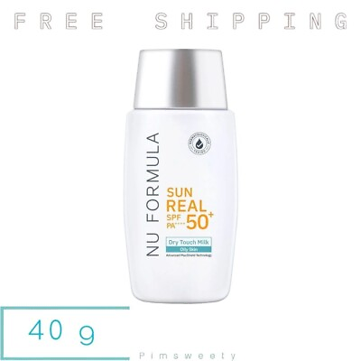 #ad 40 g Nu Formula Sun Real SPF 50 PA Dry Touch Milk Skincare Sunscreen Facial $43.50