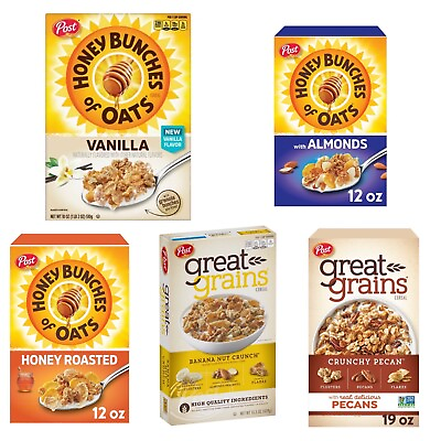 #ad 6 Pack Variety Cereal Box Post $5.00