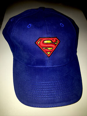New Superman Hat Logo Mens Adjustable Embroidery Logo $19.99