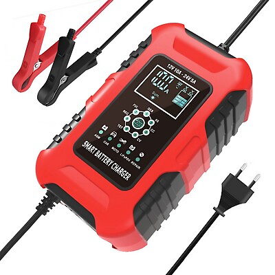 Intelligent Automatic Battery Charger 12 24V Pulse Repair Lead acid AGM LiFePo4 $41.40