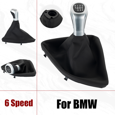 6 Speed Car Manual Gear Shift Knob Gaiter Boot For BMW 1 Series E81 E82 E87 E88 $29.00