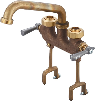 #ad 0468 Two Handle Laundry Faucet in Rough Brass $87.12
