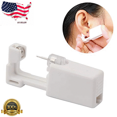 #ad Professional Steel Ear Nose Navel Body Piercing Gun 1pcs Studs Tool Kit Set $3.89