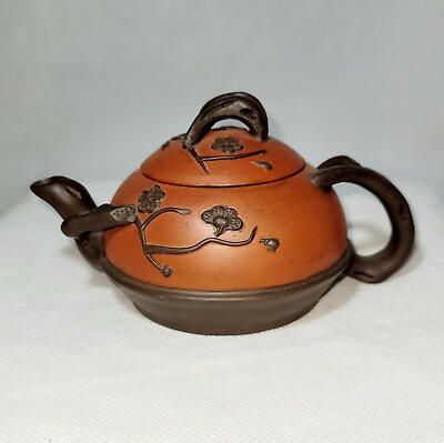 #ad Vintage Signed Chinese Yixing Zisha Clay Ware Teapot Signed $88.20