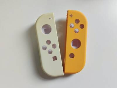 #ad Soft Touch Cream amp; Yellow Shell for Nintendo Switch JoyCon $28.99