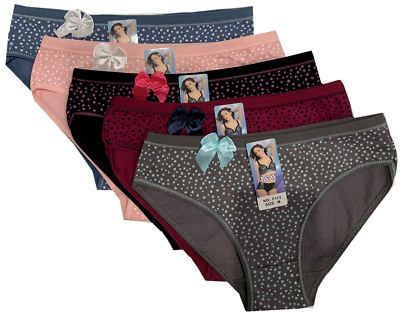 #ad Lot 5 Womens Hipster Boyshort Girl Panties Bikini Underwear Size M L XL #F113 $10.99