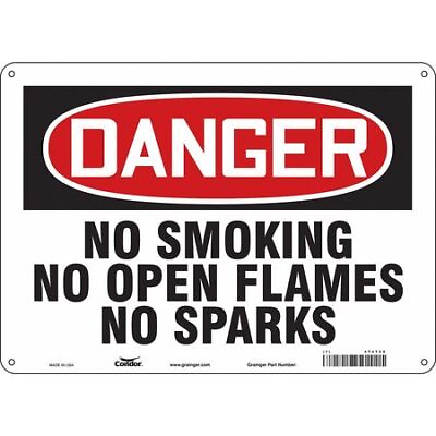 #ad #ad Condor 474T28 Safety Sign 10quot; H 14 In W Horizontal Rectangle English $22.89