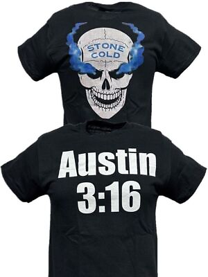#ad Stone Cold Steve Austin 3:16 Smoking Skull Mens T shirt $23.99