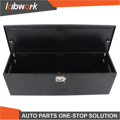 #ad Labwork 49quot; Black Heavy Duty Aluminum Tread Plate Tool Box For Truck Bed $173.59