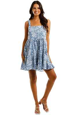 MLM Label Flora Mini Dress Heavens Blue in Size 8 AU AU $47.60