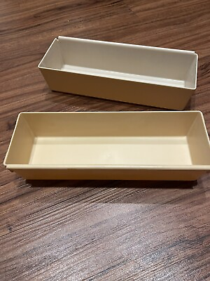 #ad Vintage Rubbermaid Containers Organizers Pair Of 2 $12.00