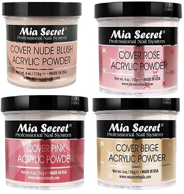 Mia Secret Cover Acrylic Powder Beige Nude Pink Rose All Sizes Available $40.99
